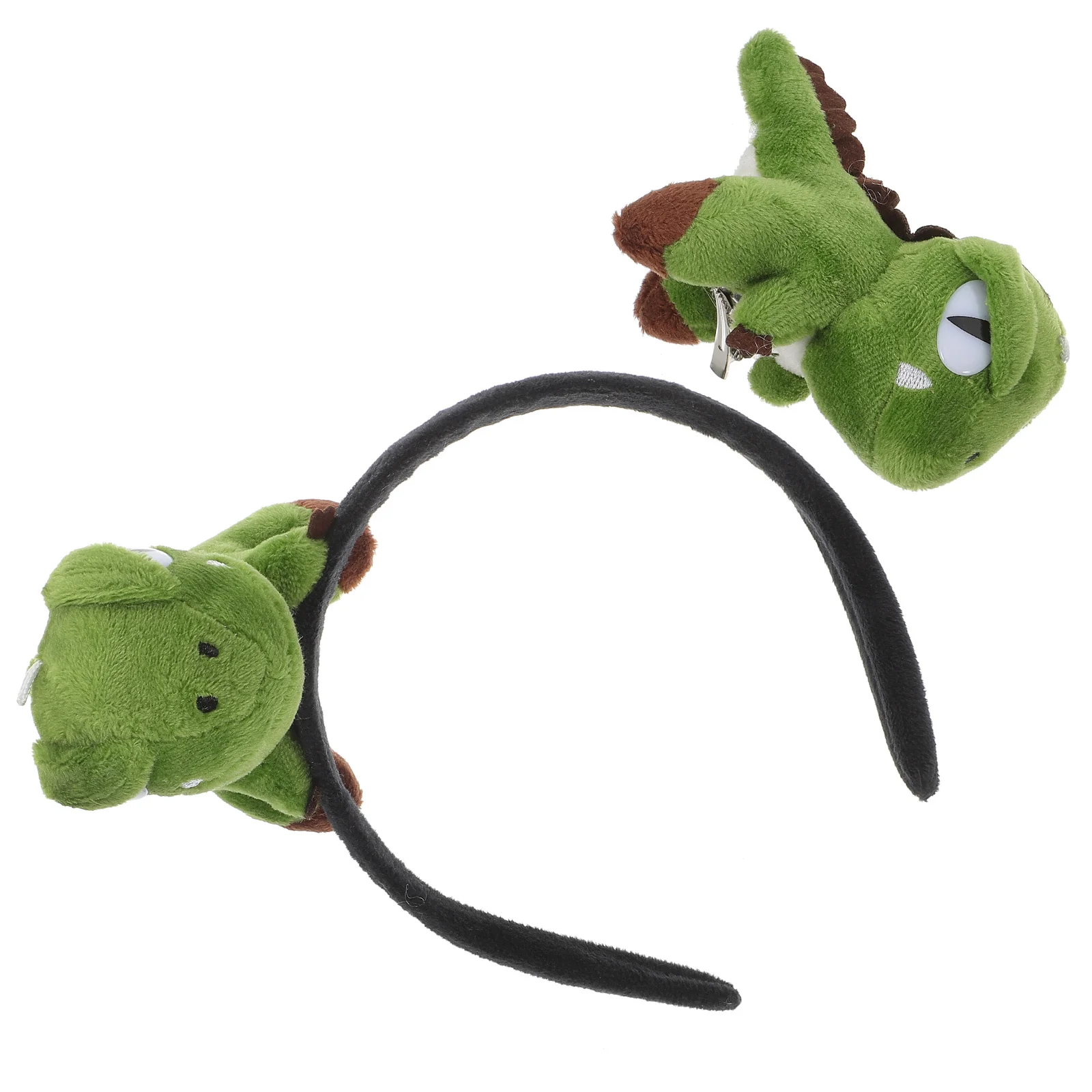 

2Pcs Halloween Dinosaur Headband Hairpin Kids Hair Clip Costume Party Durable Accessories Halloween Headband Hairpin