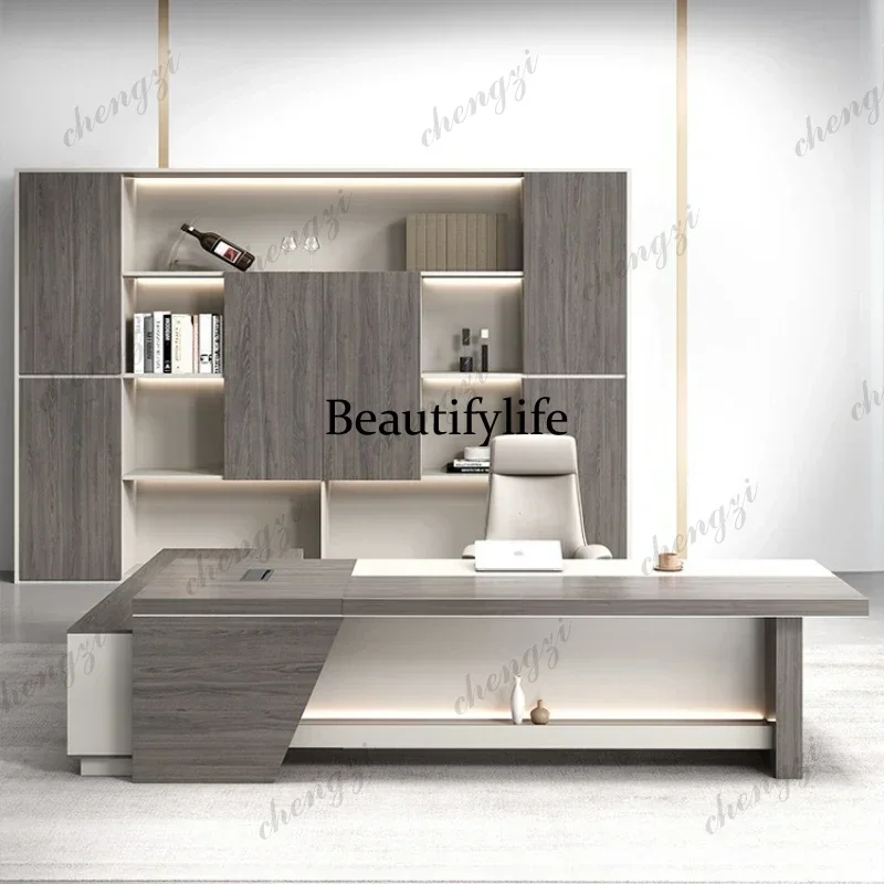 C45 Drawer Designer Office Table Base Chair Asthetic Wooden Storage Office Desks Gaming Study Writing Mesa Gamer - view 2