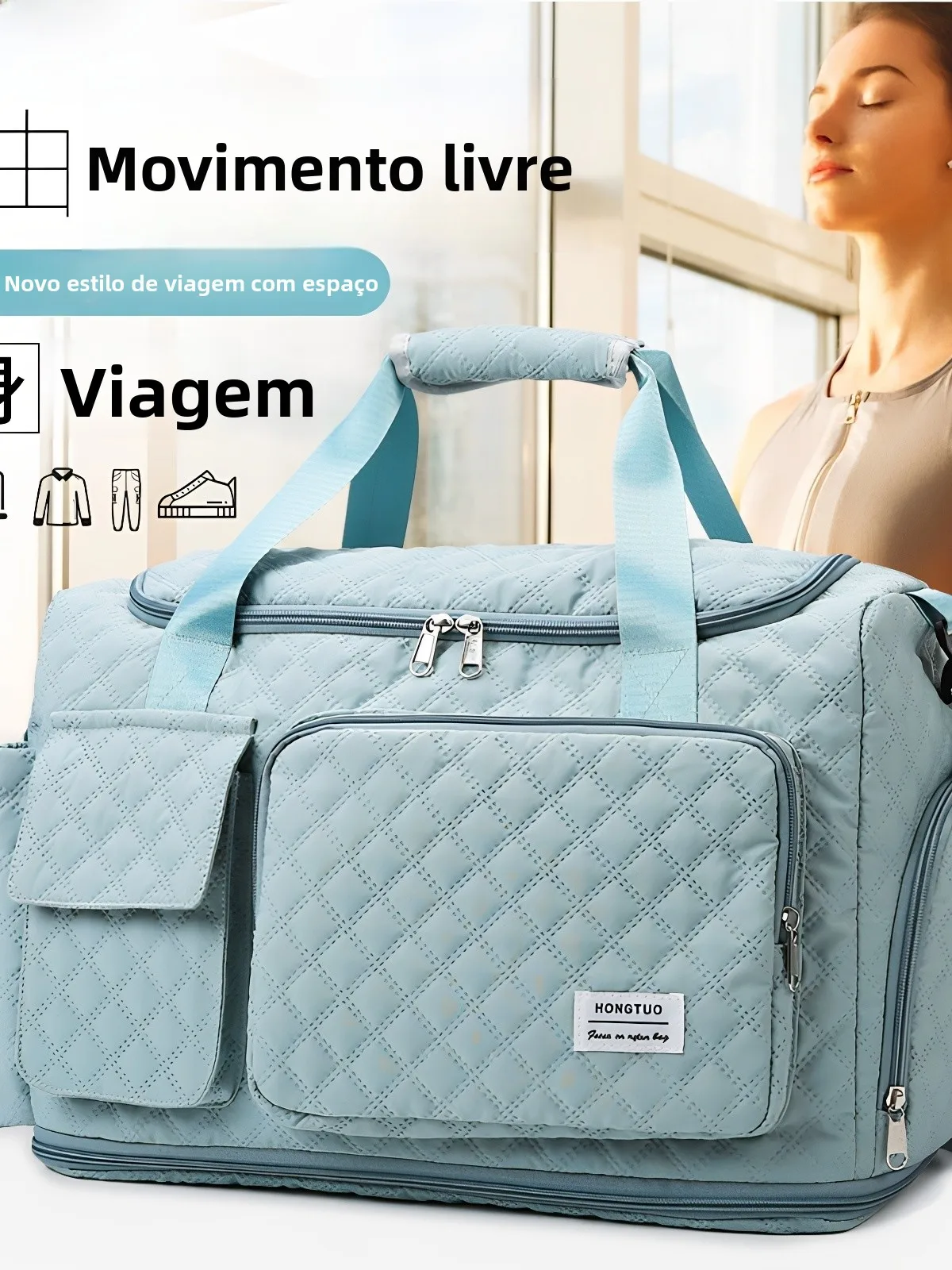 large-capacity-travel-bag-women's-short-trip-bag-extra-large-delivery-bag-storage-bag-sports-fitness-bag-delivery-room-bag