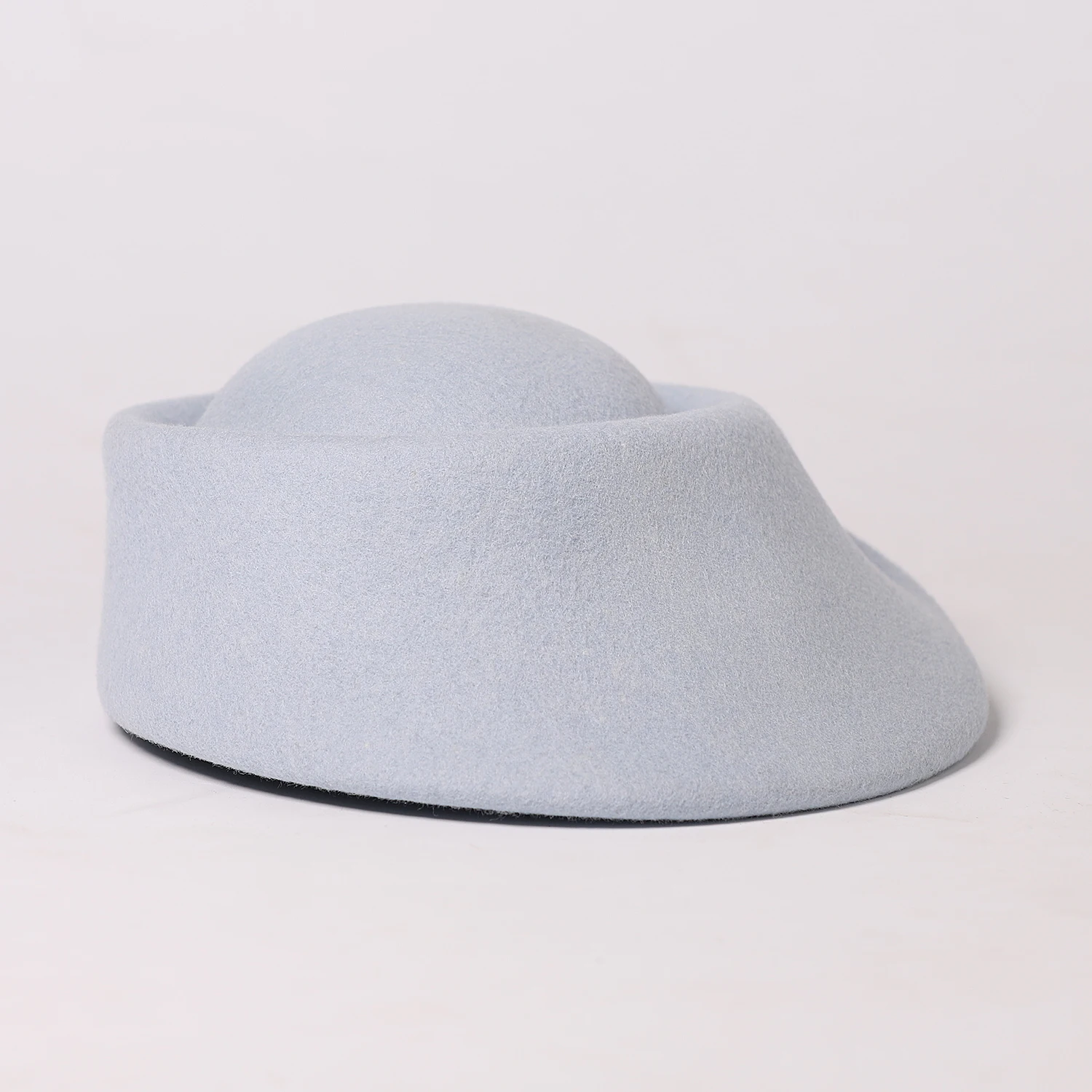 FS 2024 Winter White Wool Beret For Women Elegant Top Hats Vintage Tea Party Pillbox Hat Ladies Church Fedoras Chapeau Femme