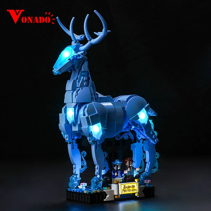 Vonado LED Lighting For Diy 76414 Expecto Patronum Building Blocks With Battery Case (Model Not Included)