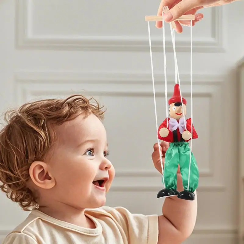 String Marionette Puppets String Marionette Figure Doll Hand Eye Coordination Puppetry Doll For Men Women Adults Boys Girls Kids