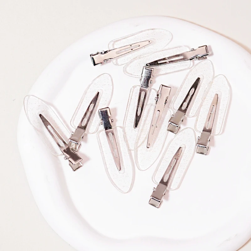 Pinces à cheveux transparentes sans couture pour filles, 10 à 50 pièces, accessoires de maquillage pour le visage, pinces à cheveux de style, spéciales pour perruque de vrais cheveux