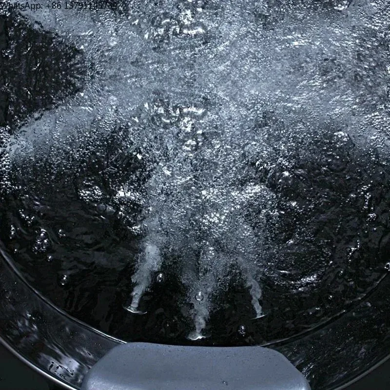 2026new Lover Bath Factory Luxury Black Corner Massage Bathtub With Glass Bubble Ozone Indoor