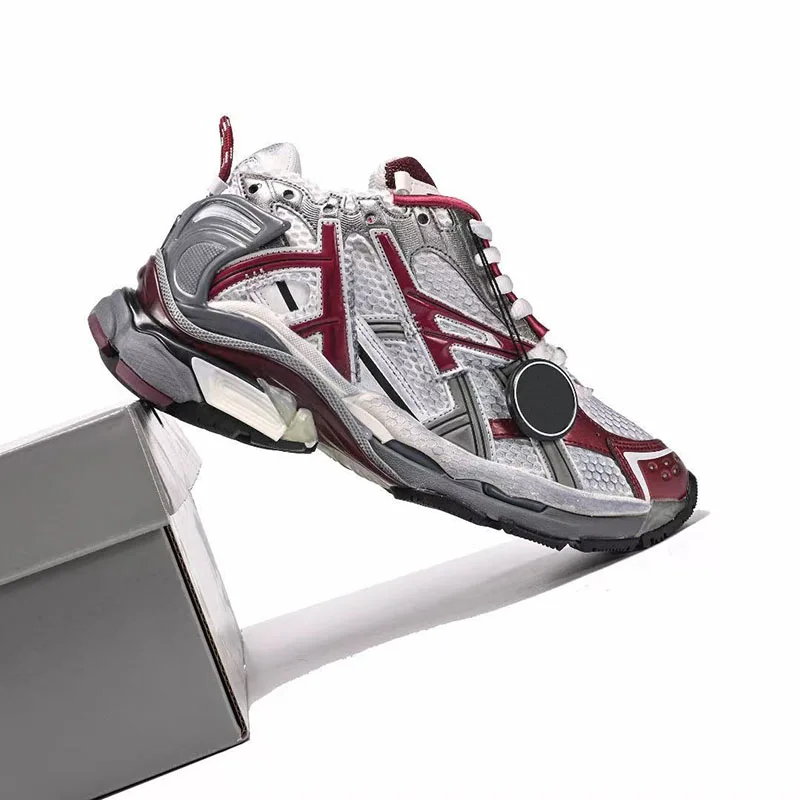 العلامة التجارية الجديدة 7 الجيل أحذية رياضية رجالية سطح صافي تنفس زيادة سميكة القاع الترفيه الرياضة الركض الأب أحذية رياضية #6