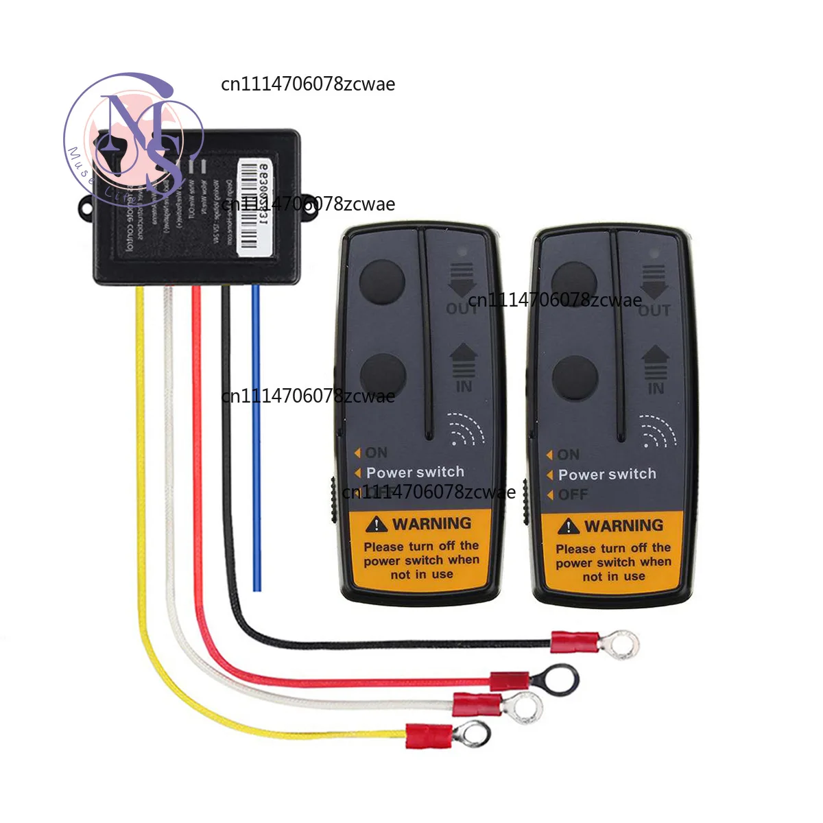 Wireless Electric Anchor Winch Controller Without Battery, Marine Boat & Garage Use