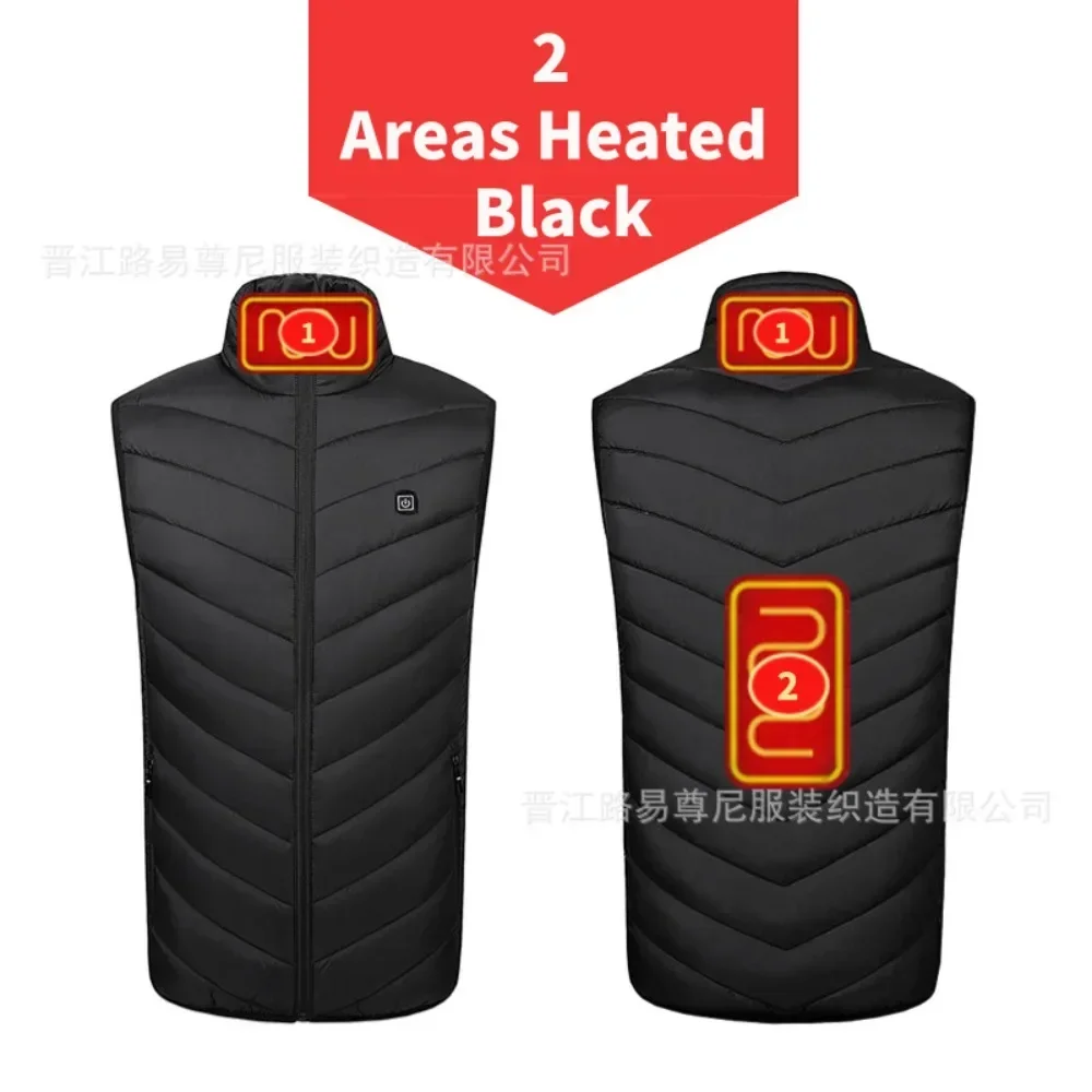 9 Areas Self Heated Vest Body Men's Warmer Heating Jacket Heated USB Battery Powered Women's Warm Vest Thermal Winter Clothing