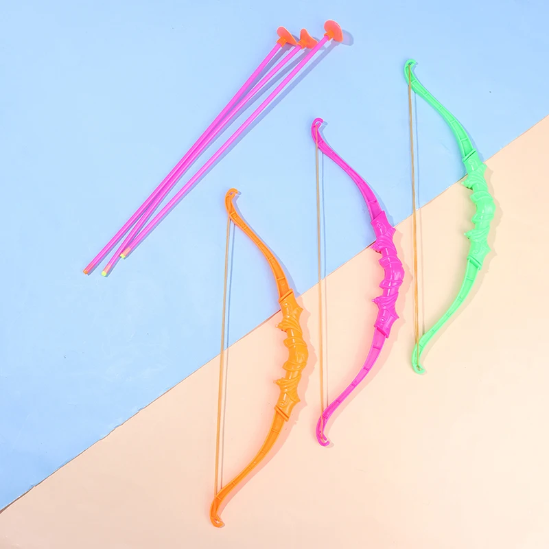 8cm Kids Shooting Outdoor Sports Toy Bow Arrow With Sucker Plastic Toys For Children Outdoor Funny Toys Gifts Kit Kids Toy