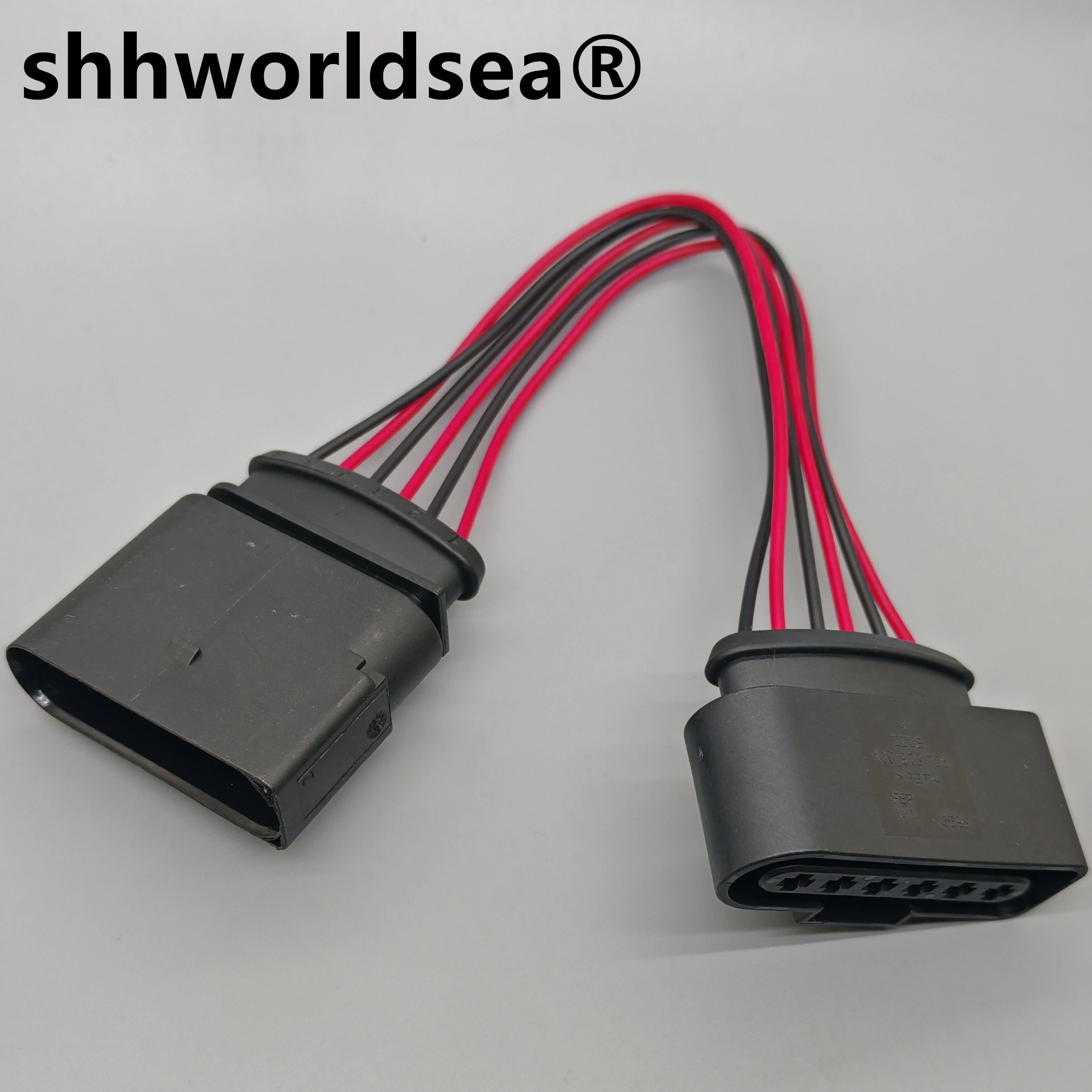 shhworldsea 6 Pin 3.5mm female auto waterproof cable electrical pump connector ignition coil wire harness plug 1J0973726