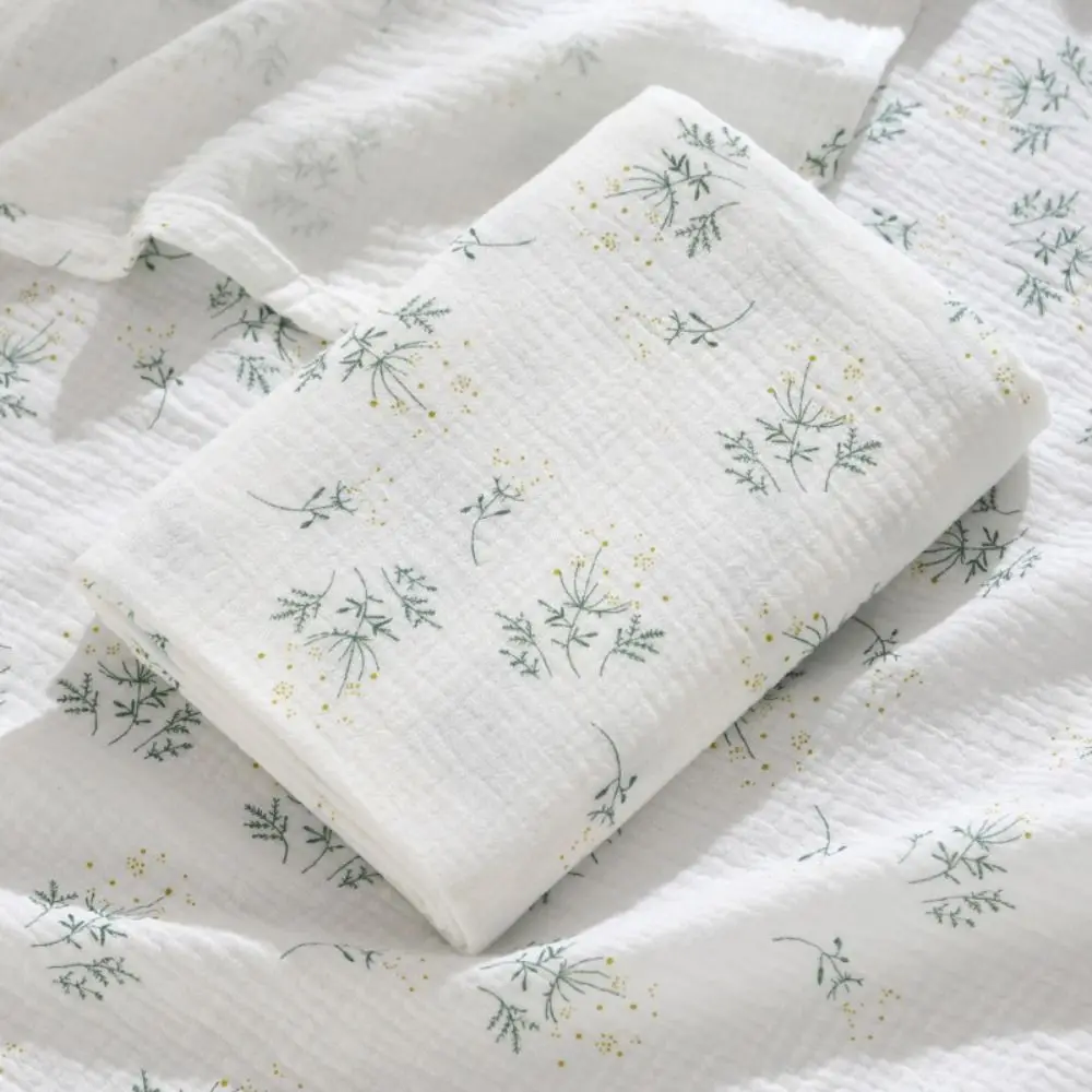 Soft Double-Layered Swaddle Blanket Soft Cotton Breathable Gauze Quilt Bath Towel Multifunctional Swaddle Wrap Infant Bath
