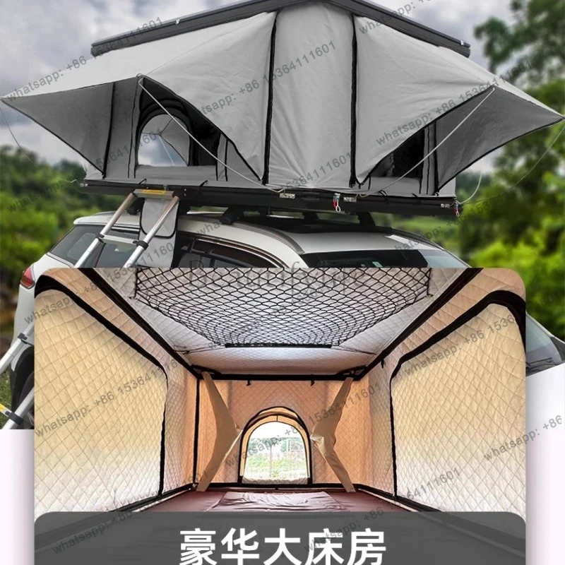 aluminum alloy sunroof in and out of the car roof tent fully automatic self-driving tour outdoor tent rainproof