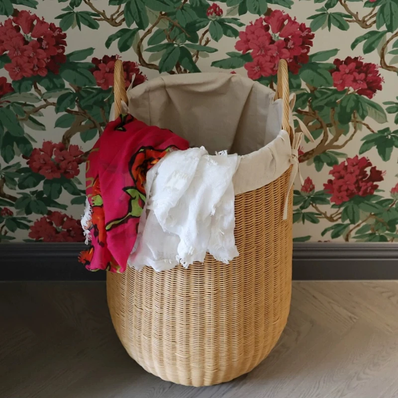 Ins Style Rattan Laundry Baske - Home Decor Hampers ulasan dan harga