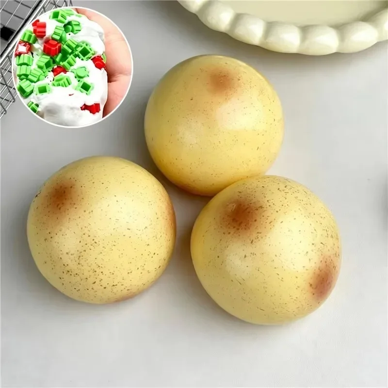 Bloc de jouet anti-stress croustillant et moelleux en forme de tarte au chocolat, balle à presser sensorielle pour la relaxation des mains, soulagement de l'anxiété, cadeau pour adultes et bureau