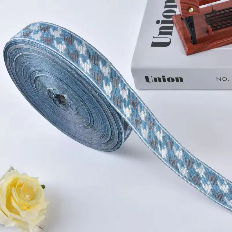 

25Yards Embroidery Lace Woven Jacquard Ribbon Trims Pattern For Curtain Sofa Clothing Straps Accessory DIY Sewing Fabric