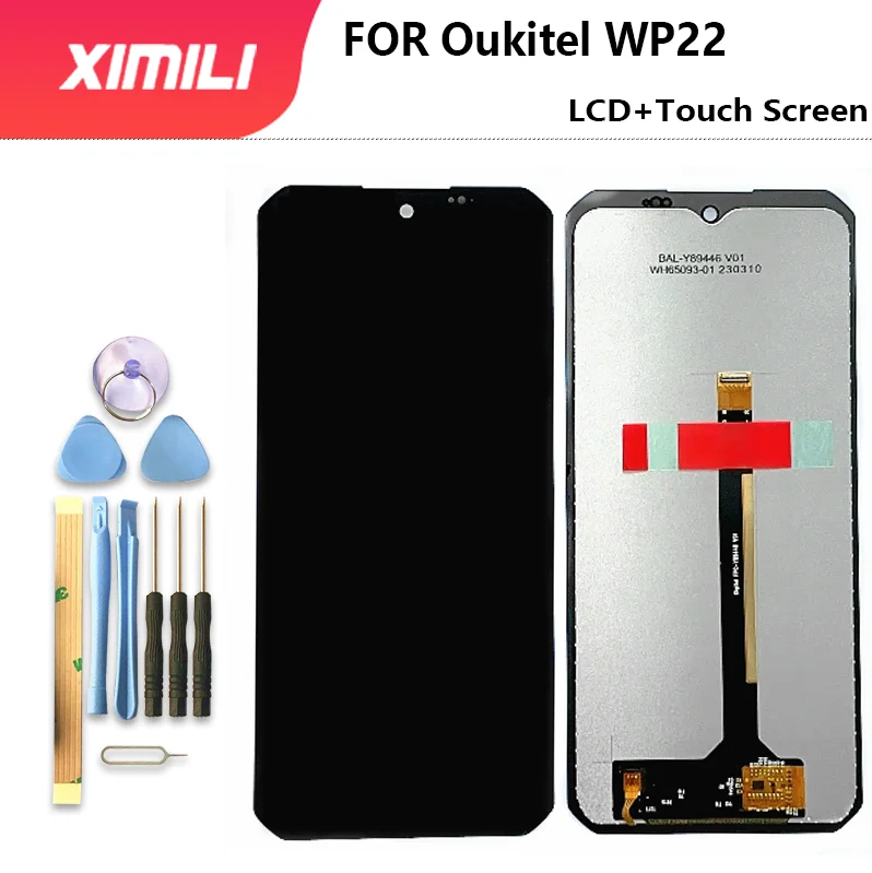 OUKITEL WP22 교체용 LCD 디스플레이 및 터치 스크린 디지타이저, 6.58 인치 100%, 오리지널 LCD 및 터치 디지타이저, 신제품