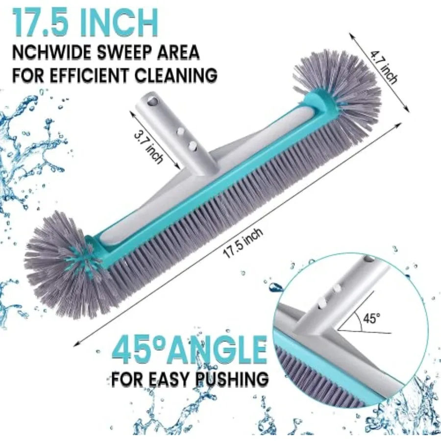 Swimming Pool Brush Head with Round Ends 17.5
