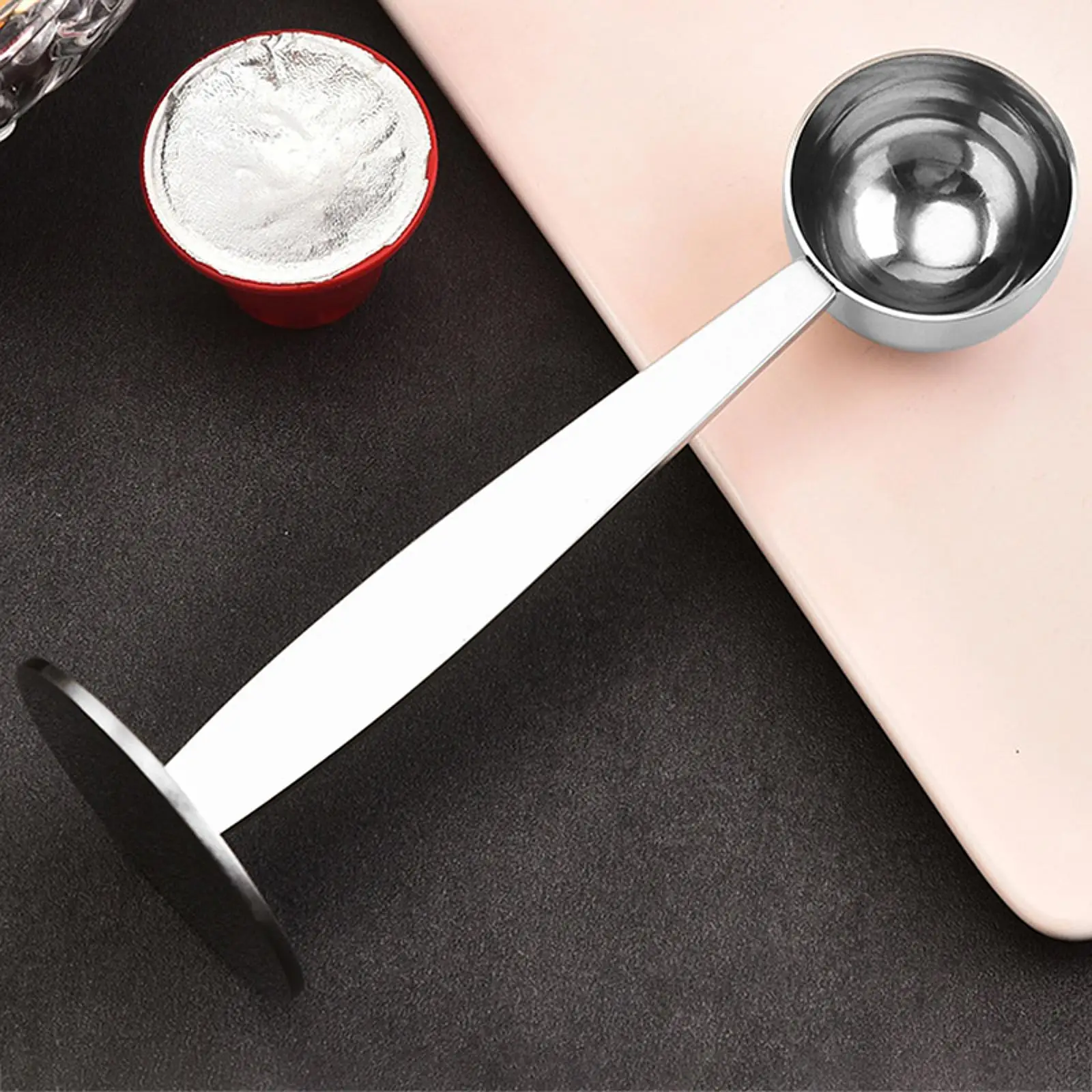 Łyżka do kawy łatwa w czyszczeniu, miarka do kawy do odmierzania ziaren kawy.