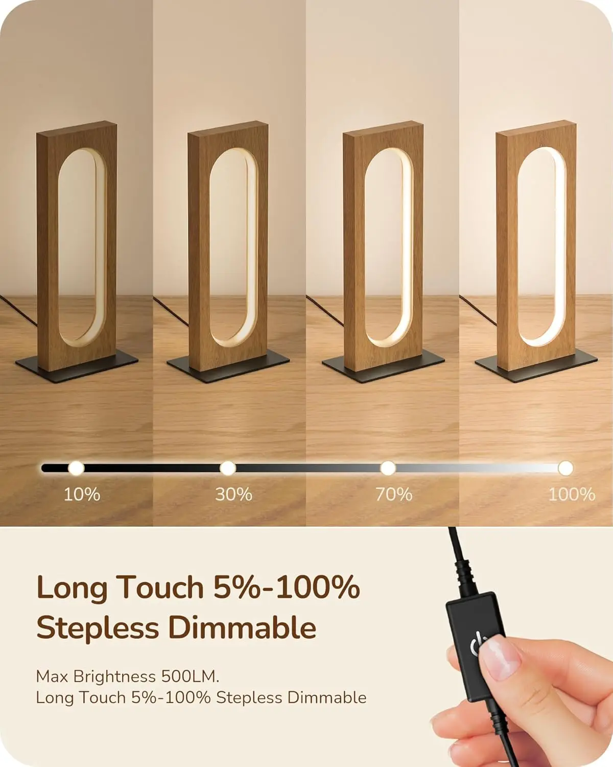 Candeeiro de pé moderno e candeeiro de mesa LED de meados do século