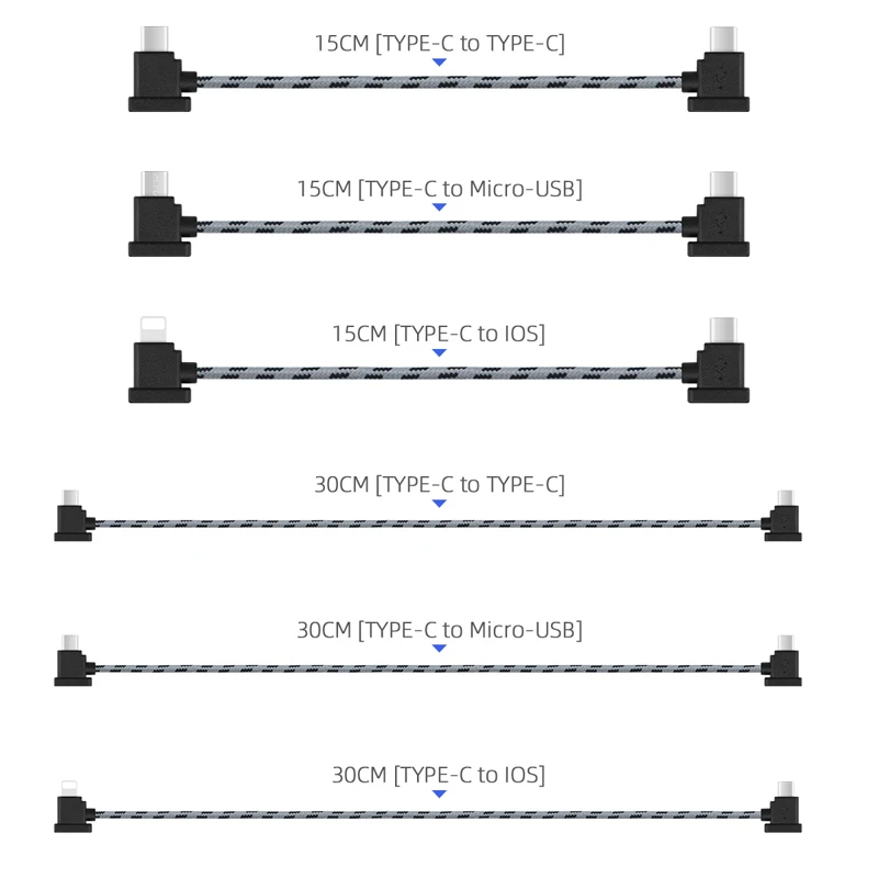 Data Cable For DJI Mavic 3/Air 3/Mini 2/MINI 3 PRO/MINI 4K/4 Pro Drone IOS Type-C Micro-USB Adapter Wire Connector Phone Cable