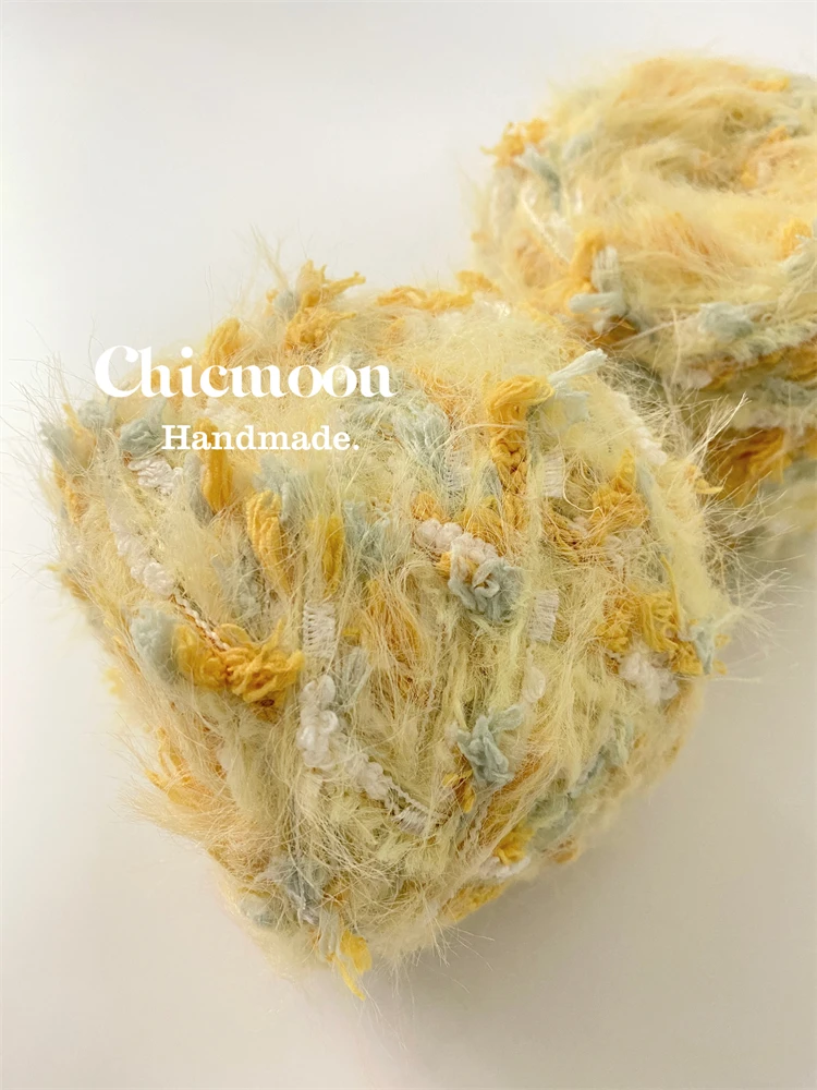 

Lemon Mint | DIY Features Hand-mixed Wool Ball, Crochet Bag Card Cover 100g