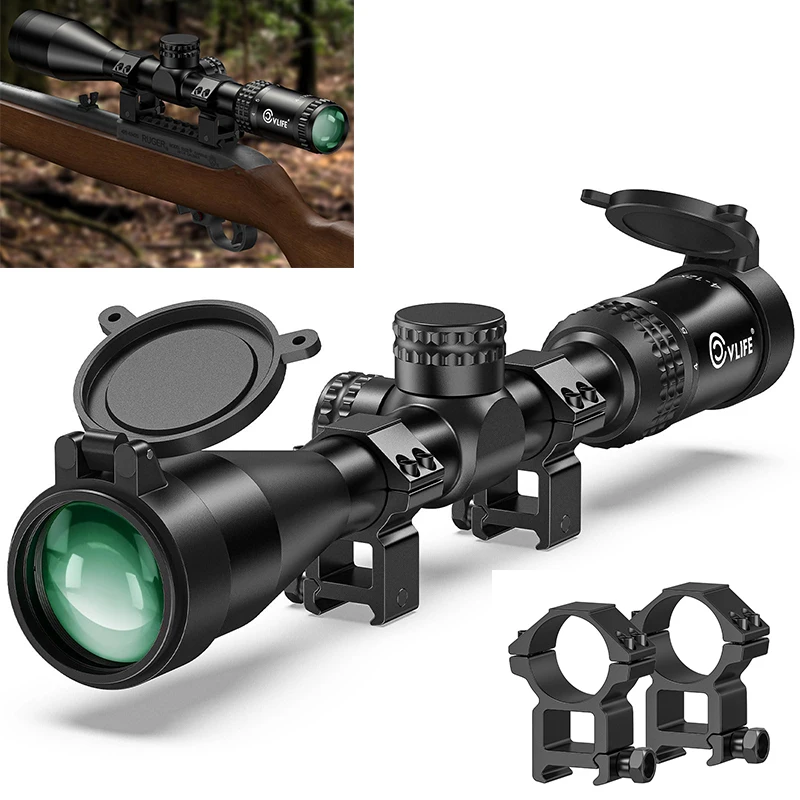 

MIDTEN 4-12x40 F02 Rifle Scope BDC Reticle Optics Riflescope Sights 1-inch Tube SFP 20mm Scopes Rings Second Focal Plane