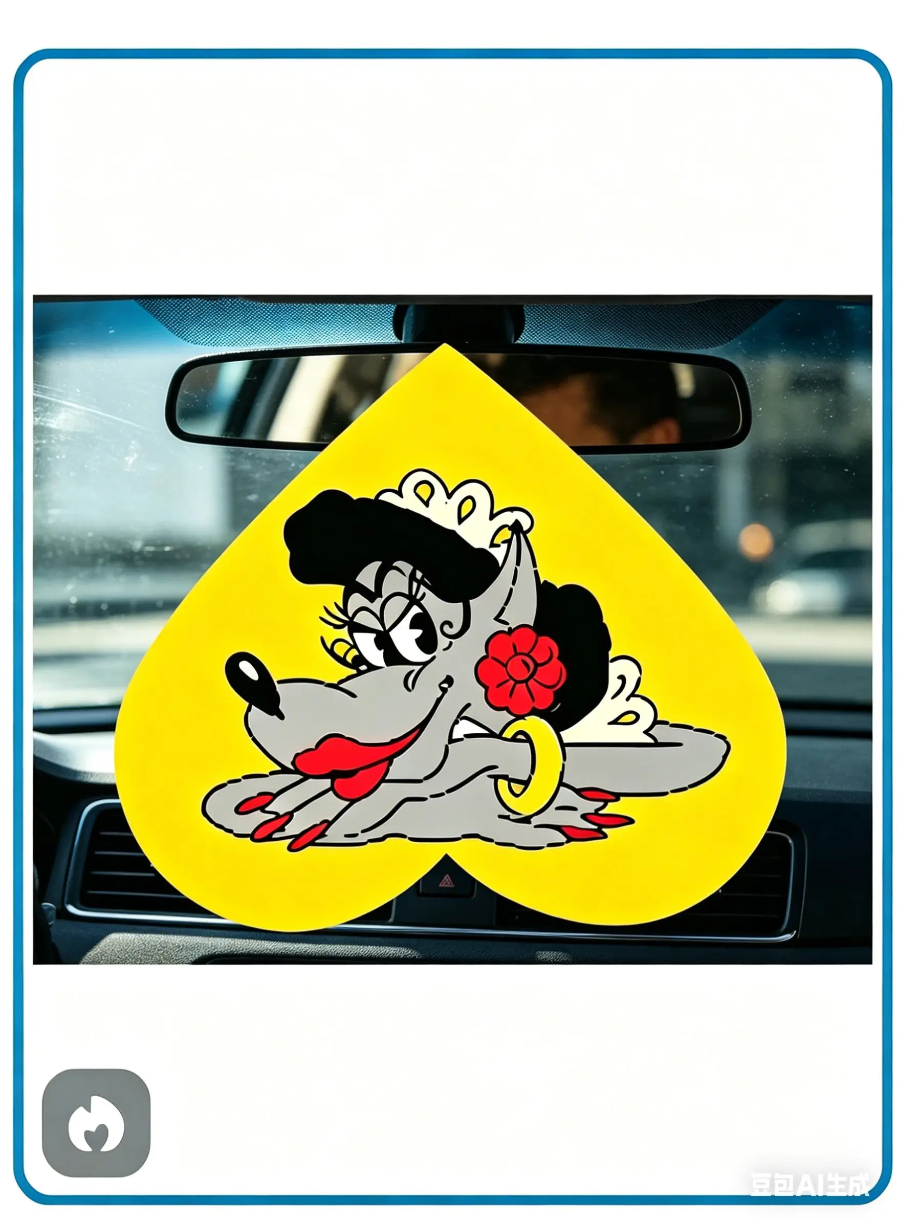 Pegatina para coche “La Hembra Loba de 'Bien, ¡Espera un momento!'” 11,8x13 cm, universal para coches, motocicletas, portátiles, tazas, ordenadores y fundas para teléfonos