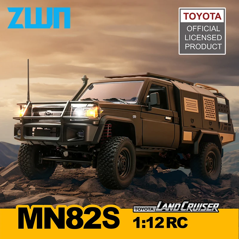 ZWN MN82 MN82S LC79 1/12 Full Scale RC Pickup Short Truck 4WD Remote Control Climbing Off-road Car Toys for Kids Christmas Gifts