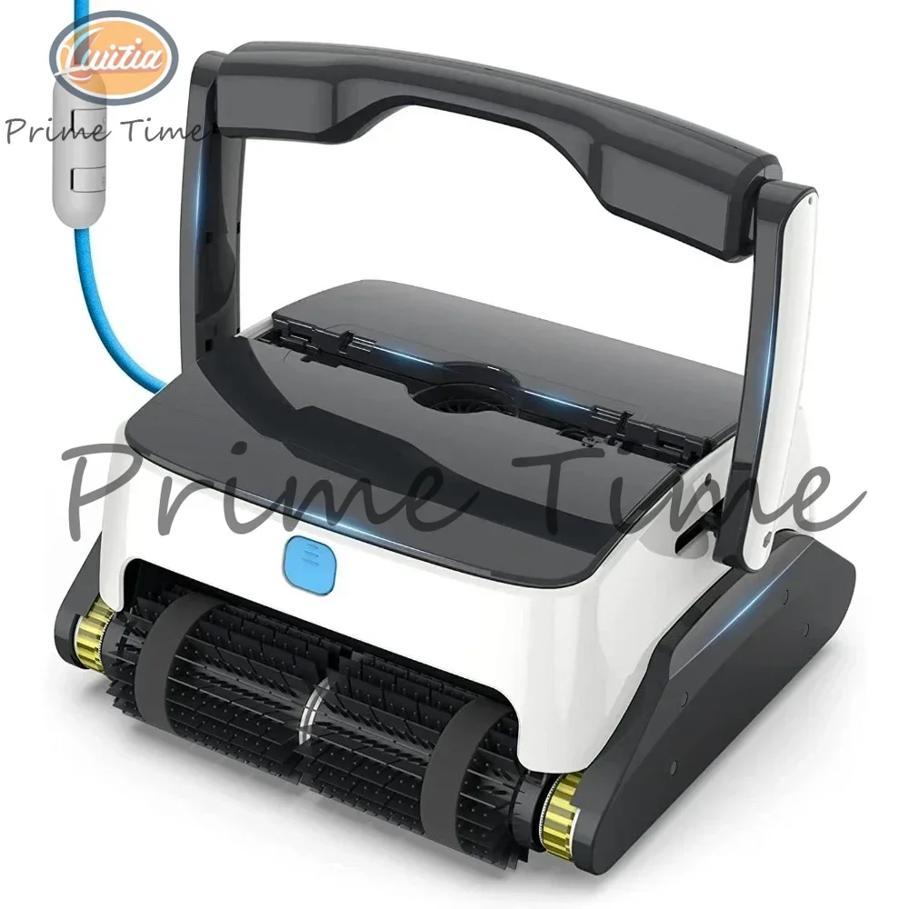 Robotic Pool Cleaner for In-Ground and Above Ground Pools Up to 50 Feet - Powerful Triple Motors,and Wall Climbing Function