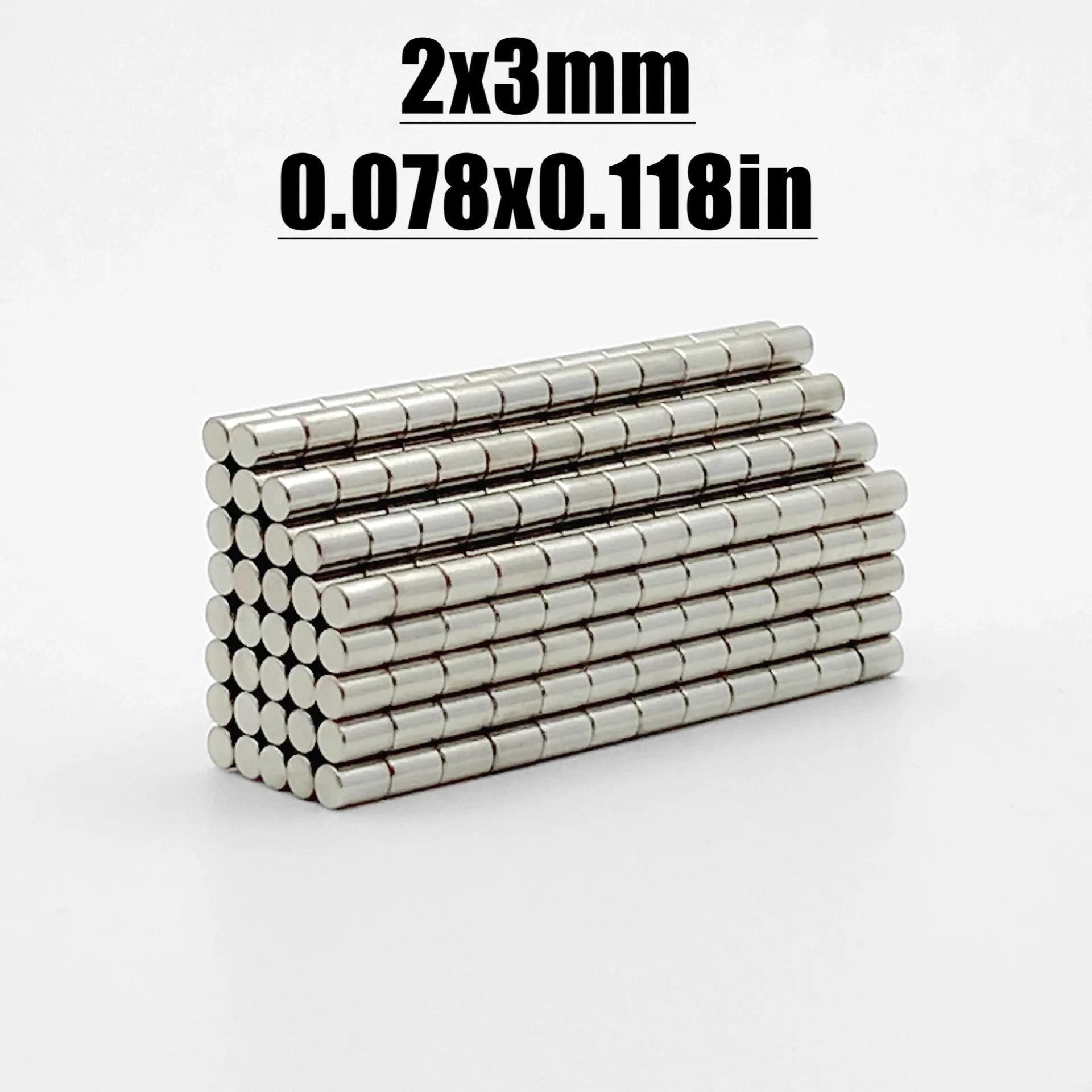 50-2000pcs 2x3mm Magnet N35 NdfeB Neodymium Magnet Fridge Diy Magnets Round Shape 2*3 Magnet Accessory Permanent Magnetic Imanes