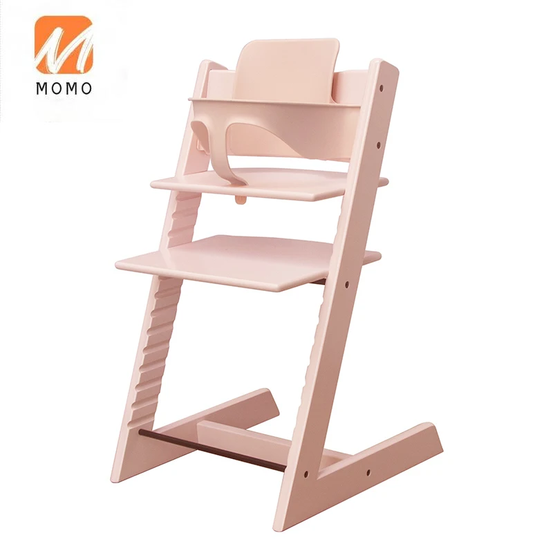 children's growth chair Nordic style baby dining chair portable baby multifunctional adjustable wooden high chair