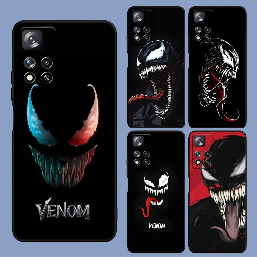 SuperHero V-Venom  Phone Case For Samsung Galaxy A13,A21s,A22,A31,A32,A52,A53,A71,A80,A91 Soft Black Cover