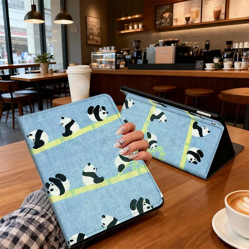 

Creative Panda Cartoon Pattern For Xiaomi Mi Redmi Poco Pad 2 4 5 7S 6S 6 7 8 Max Plus Ultra SE Pro K 2025 Tablet Case