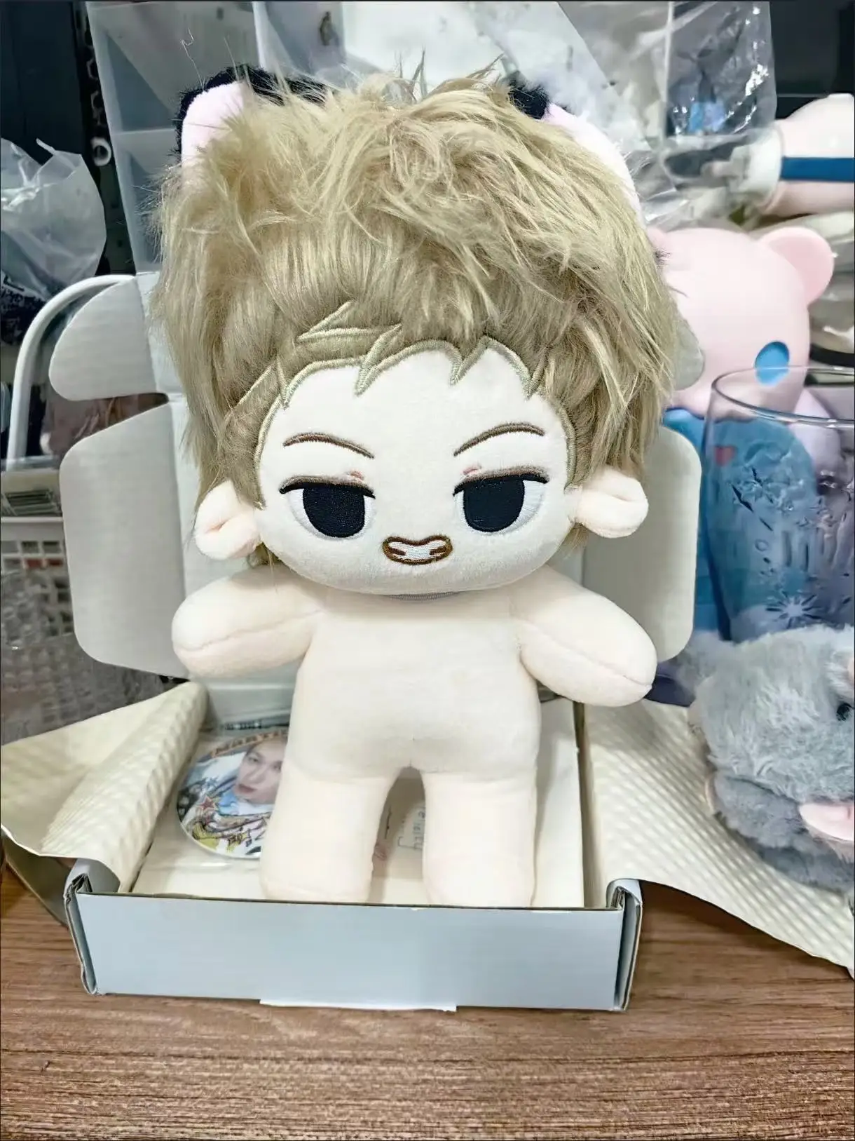 Stuffed 20cm Anime Game Cortis Boy Group Martin Attribute Cotton Doll Plush Toy Fan Merch Celebrity Soft Dress Up Kid Gift