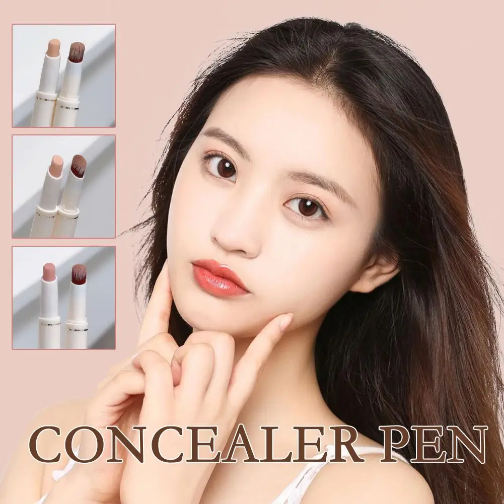 Seide weichen Concealer Stift mit Pinsel Concealer Voll deckung Stick Kreis Creme Akne Stick Make-up Kontur Abdeckung dunkel Conceale j7z4