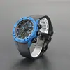 自動機械式腕時計,サファイアスーパー発光時計,カーボンファイバー,透明バック,45mm,sw500,new,2022 2