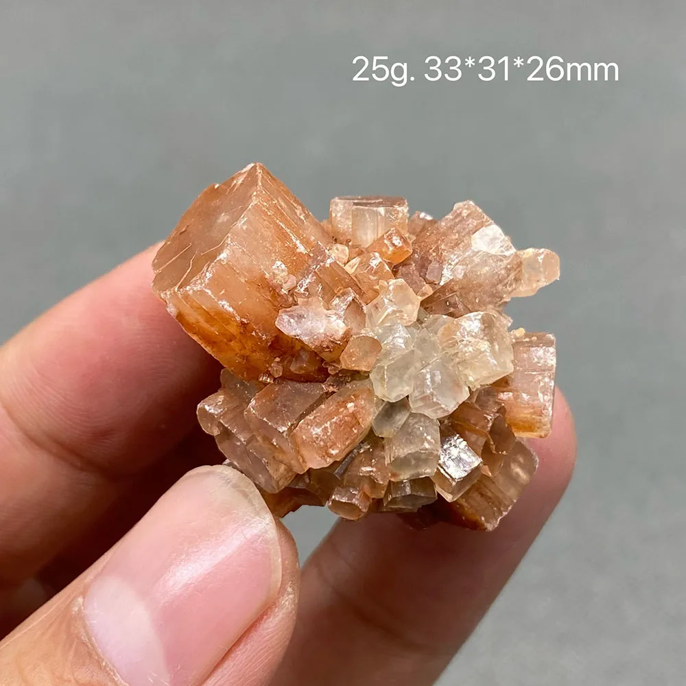 100% Natural laranja aragonite quartzo cristal áspero pedra cluster nepheline espécime cura pedras naturais e minerais  s24#