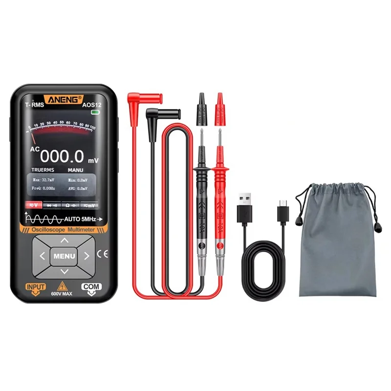 เครื่องทดสอบออสซิลโลสโคป AB34 5MHZ 48Msa/S ออสซิลโลสโคปแบบพกพาอเนกประสงค์สำหรับการทดสอบทางไฟฟ้า