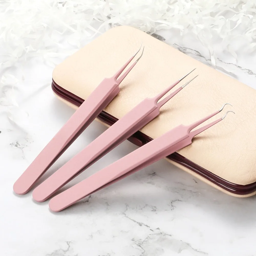 Ultra-drobny klips do usuwania zaskórników i pryszczy, lekki, przenośny, igła do usuwania trądziku, oszczędzający wysiłek uchwyt z gumy i plastiku.