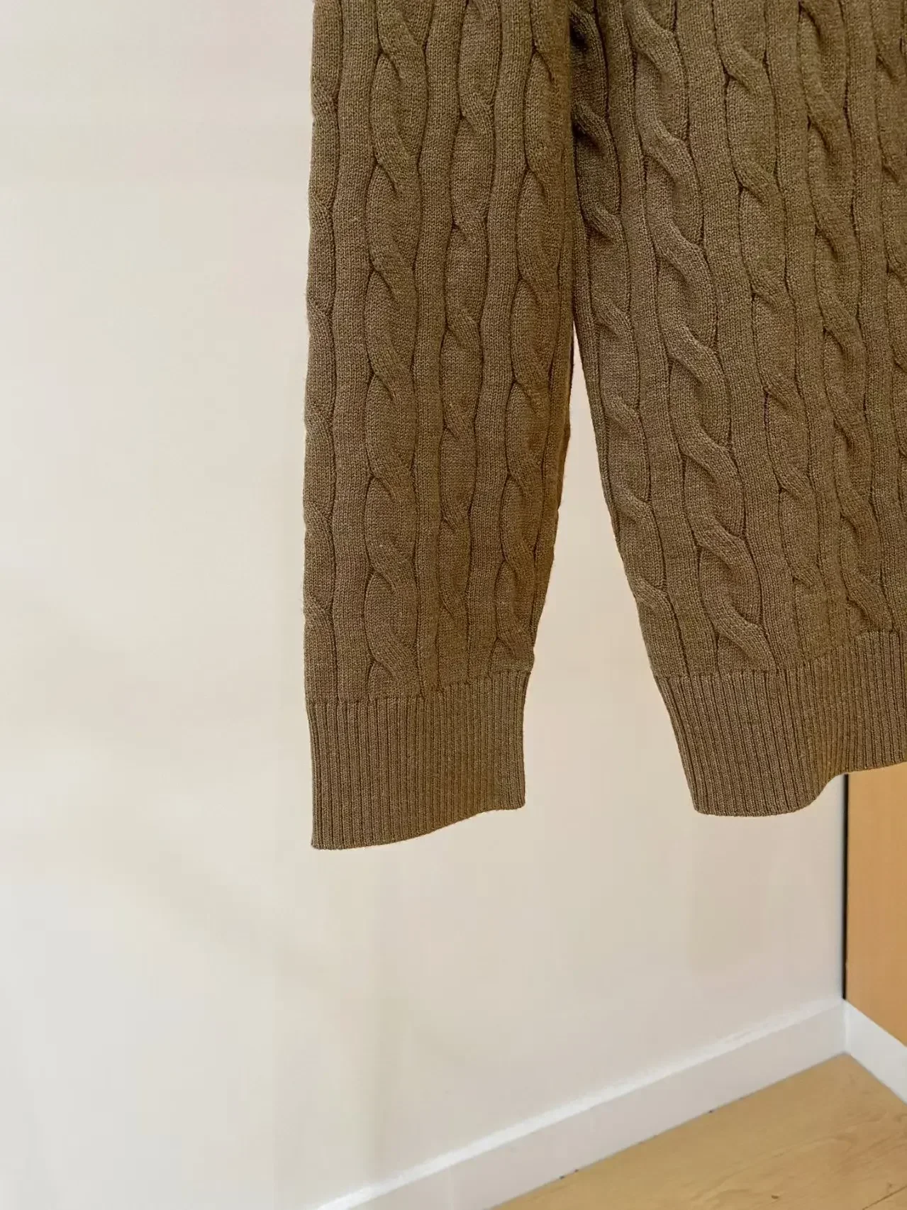 سترة كاجوال من الصوف المخلوط بنصف سحاب وياقة واقفة من LP 25aw