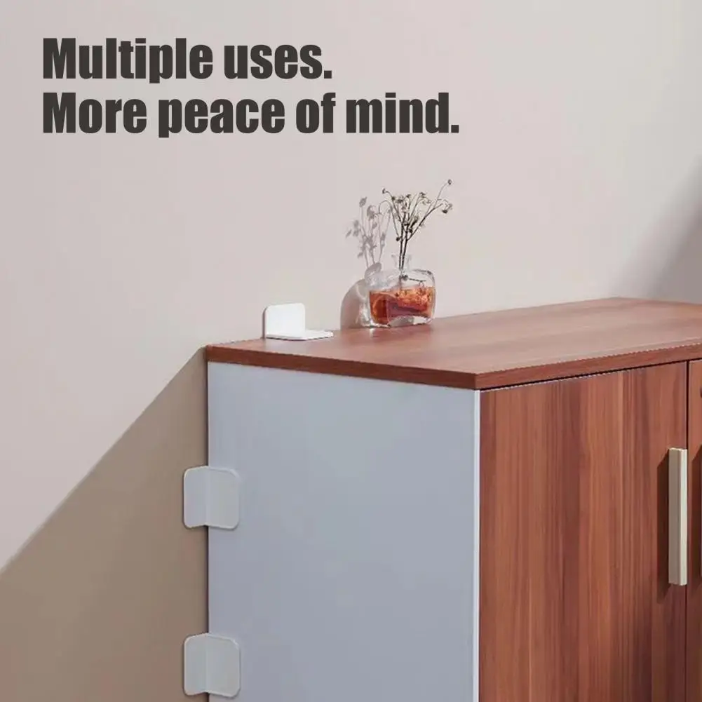 Adhesive Furniture Fixer 5pcs Anti-tip Furniture Fixer Kit Adhesive Baby Proofing Straps No Drill Cabinet for Bookcase