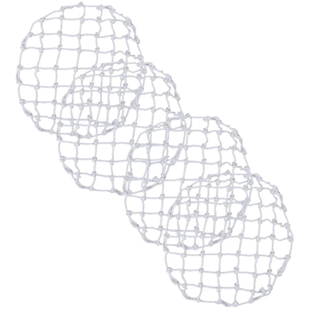 4 قطعة شبكة مضادة للسقوط لتغطية الآبار، شبكة أمان مستديرة شديدة التحمل، حماية فحص المجاري، شبكة غطاء جيد للسلامة المرورية #5