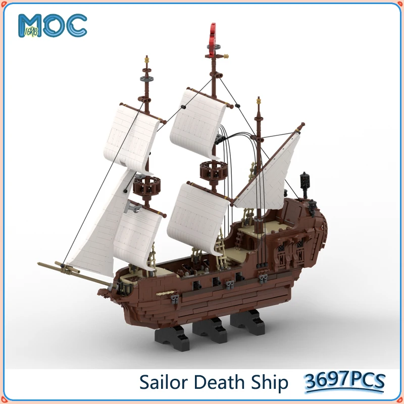 Sailor Death Ship Complex Model MOC Building Blocks DIY Assemble Bricks Transportation Boat Display Creative Toys Gifts 3697PCS