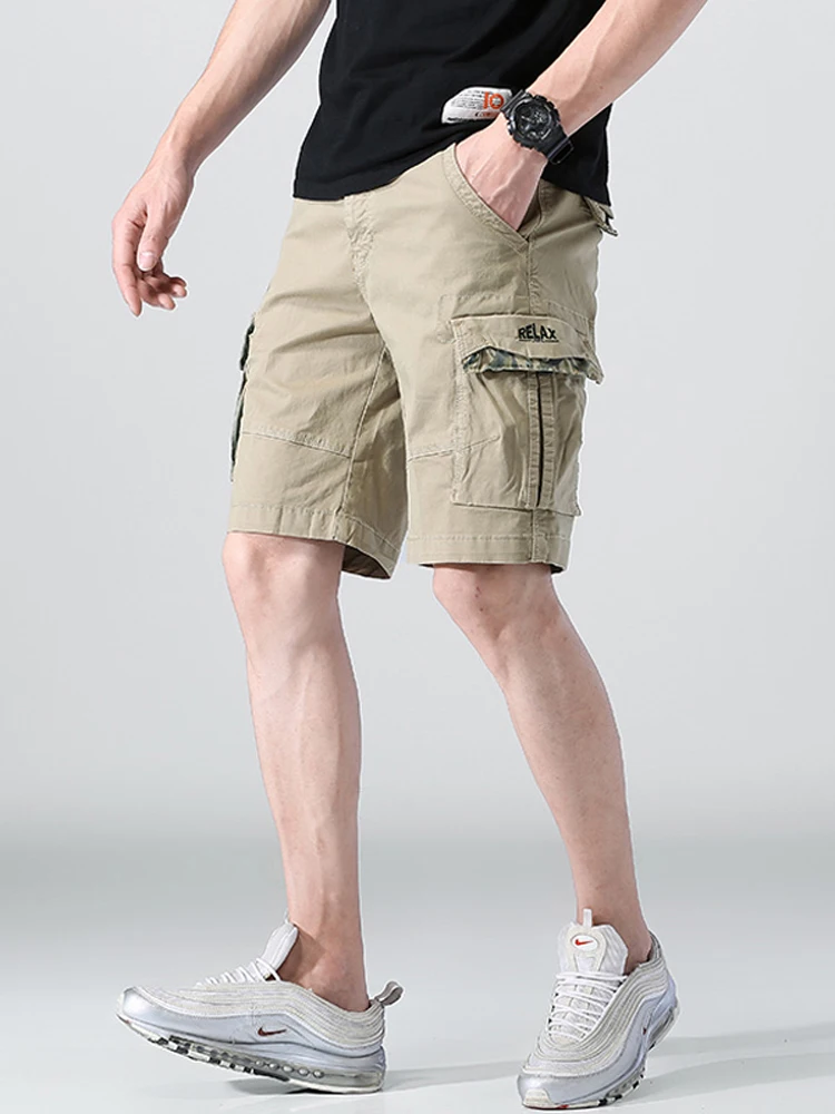 

Men's Summer ort Pants Pure Cotton Slim Fit Casual Thin Workwear Sle Five-Point Trendy Brand New 2025 Mid-Length orts