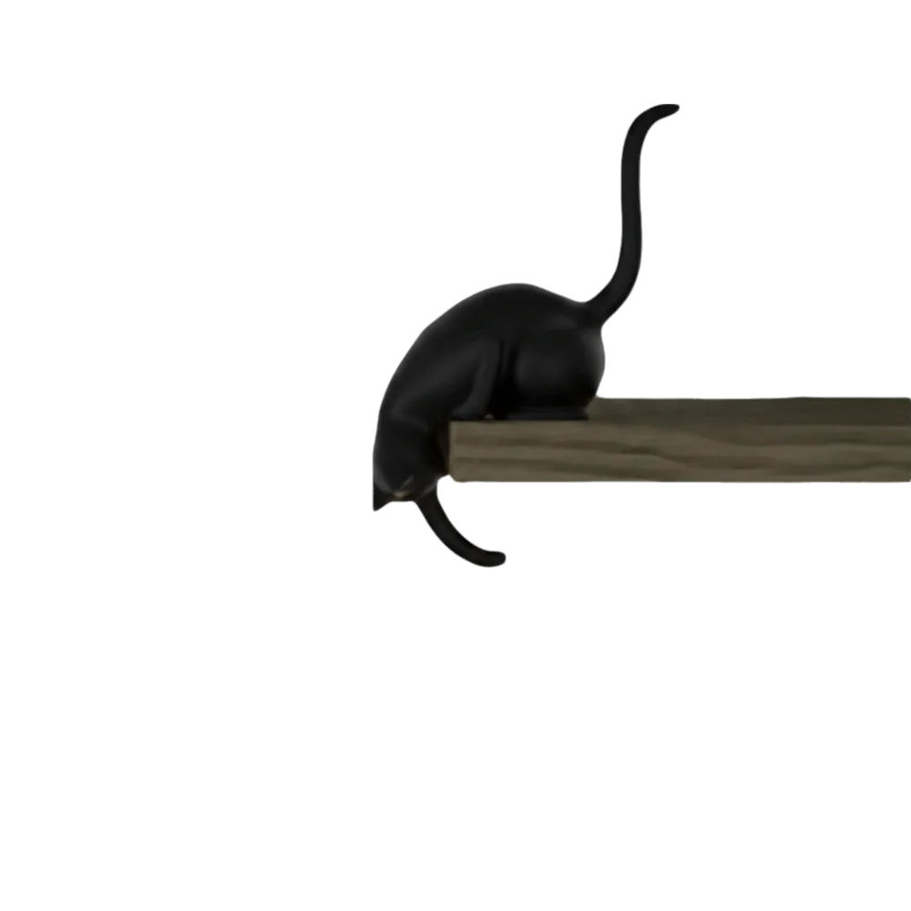 

Holder Traceless Cat-Shaped Wall Hook Cute Creative Wall Key Rack Ornaments Wall Hanger Home Decor