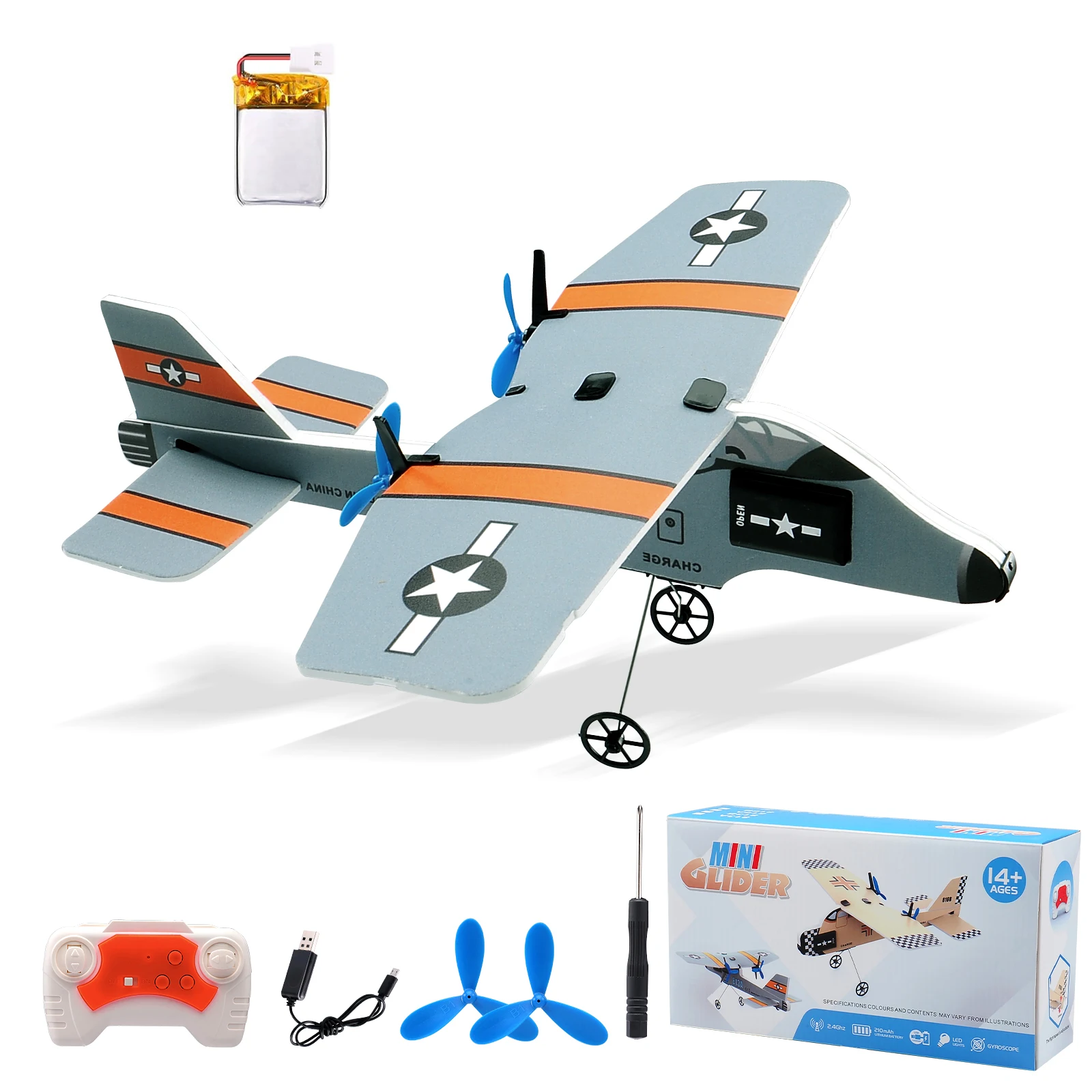 

Mini RC Plane 2.4G MPP Remote Control Glider Training Airplane Fixed Wing Crash Resistant Magic Board Glider Children Toys Gift