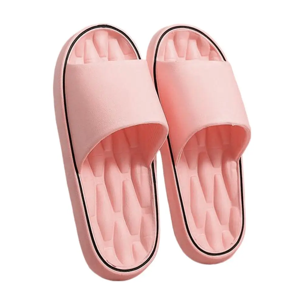 Modische superleichte Damen-Hausschuhe, rutschfeste EVA-elastische Schuhe, bunte Turnschuhe in der Tür, Badezimmer-Flip-Flops – Detail 4
