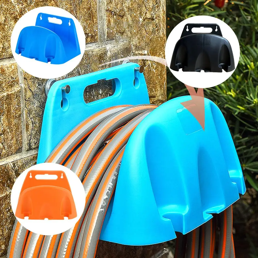 Durable Multicolor Thickened Plastic Wall Mounted Garden Hose Holder Organizer Rack for Outdoor Yard Garden Water Pipe Storage