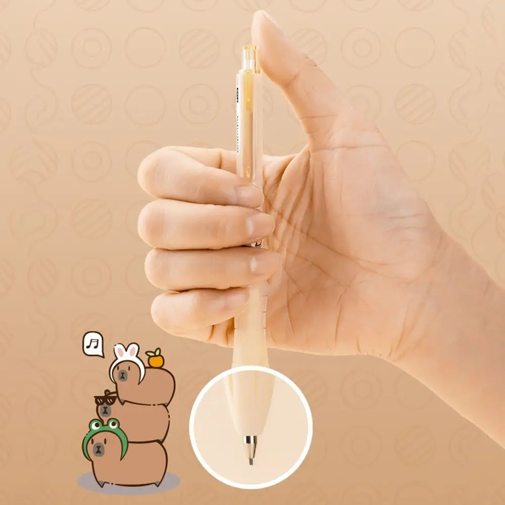 New 0.5MM Mechanical Pencil Capybara Sketch Comics Design Propelling Pencil Drawing Writing Tool Movable Pencil Stationery