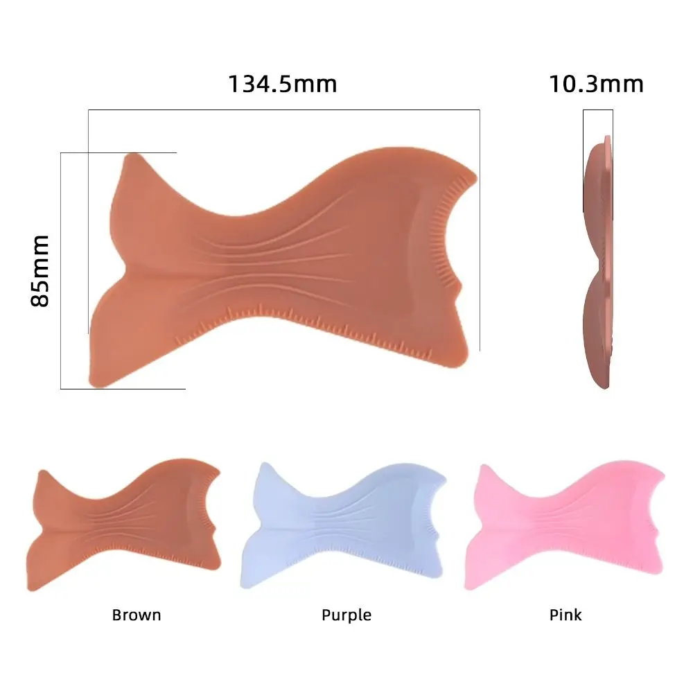 Applicateur multifonctionnel pour maquillage des yeux en silicone, fond de teint liquide, applicateur de cils, maquillage des yeux, palette de couleurs pour eye-liner