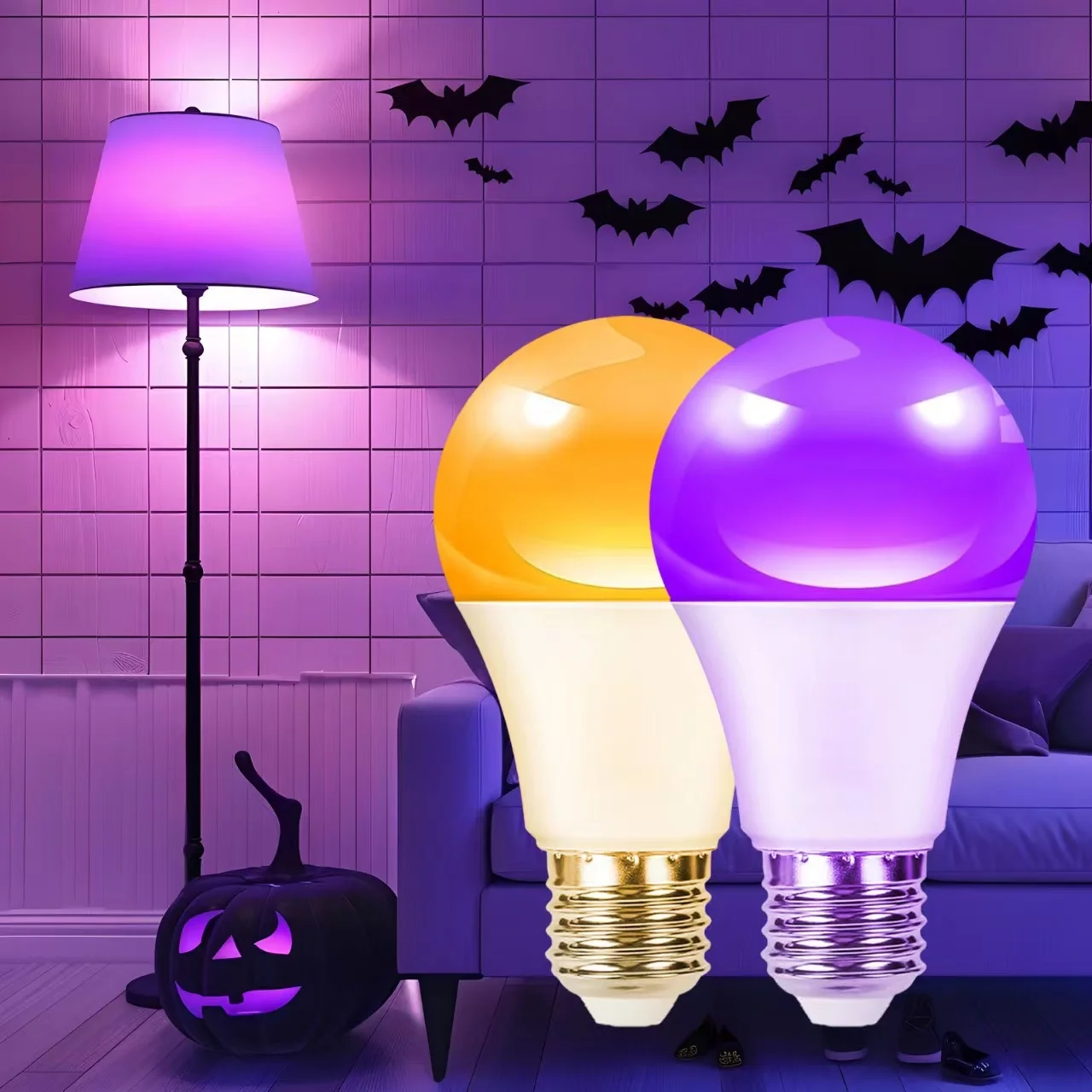

Smart bulb ambient light WIFI smart bulb voice control RGBCCT intelligent dimming APP Bluetooth E26 9W night light